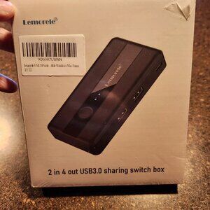 Lemorele 2 In 4 Out USB 3.0 Sharing Switch Box - New - Factory Sealed